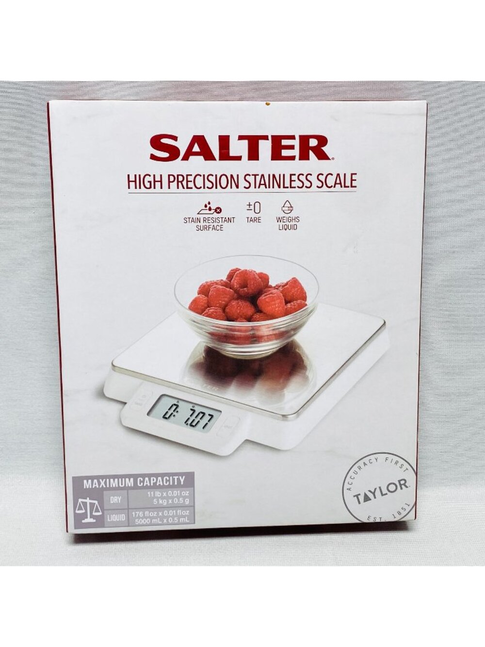 Salter High Precision Stainless Steel Digital Kitchen Food Scale